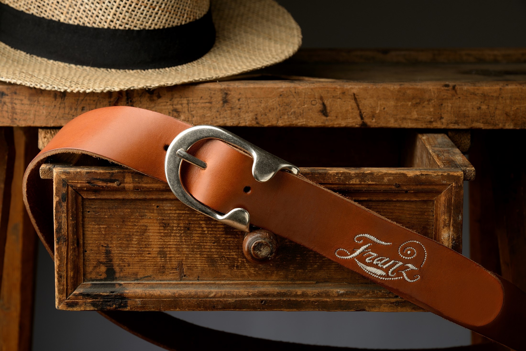 02 Herren Hosengürtel mit Namen